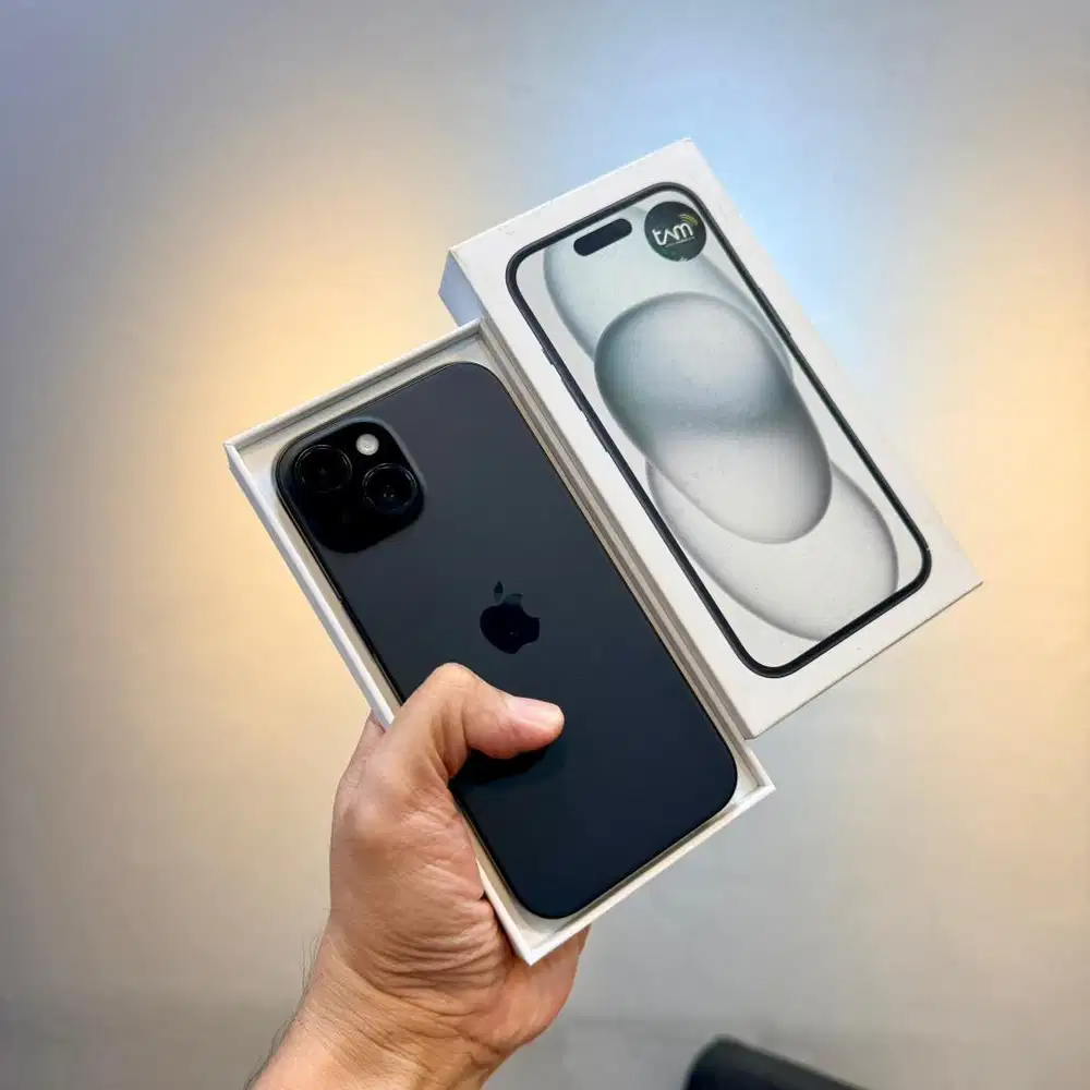 iPhone 15 128Gb Black Second resmi iBox bisa tukar tambah
