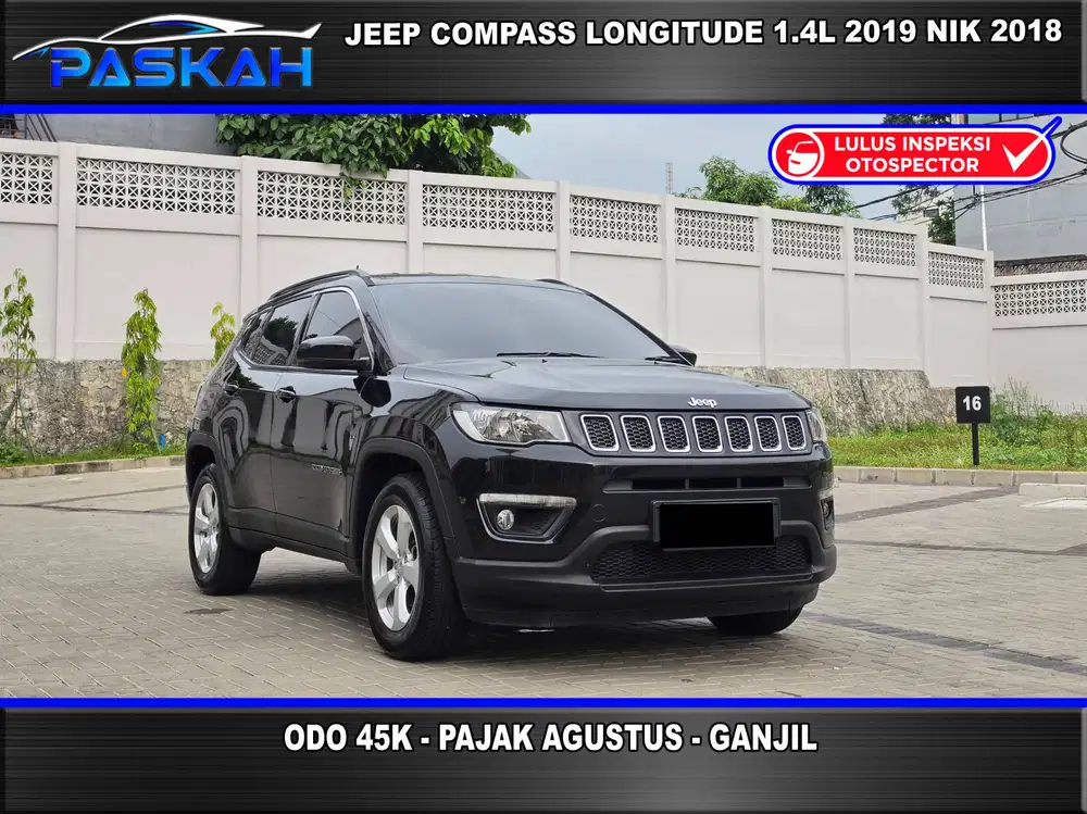 Tdp=23k Odo=42k Pajak=AGUSTUS Jeep Compass 1.4 Longitude 2019 nik 2018