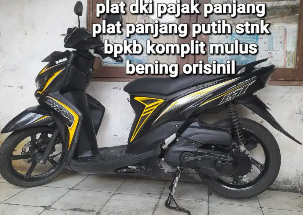 Yamaha Mio Soul GT 2013 cw asli hitam B dki pajak panjang