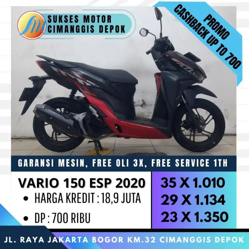 VARIO 150 ESP 2020 REMOTE 2 PROMO KREDIT DP 700 [SUKSES MOTOR]