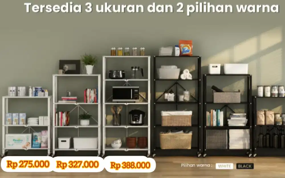 Rak Besi Serbaguna bisa dilipat Pira Flato Series (Ars)