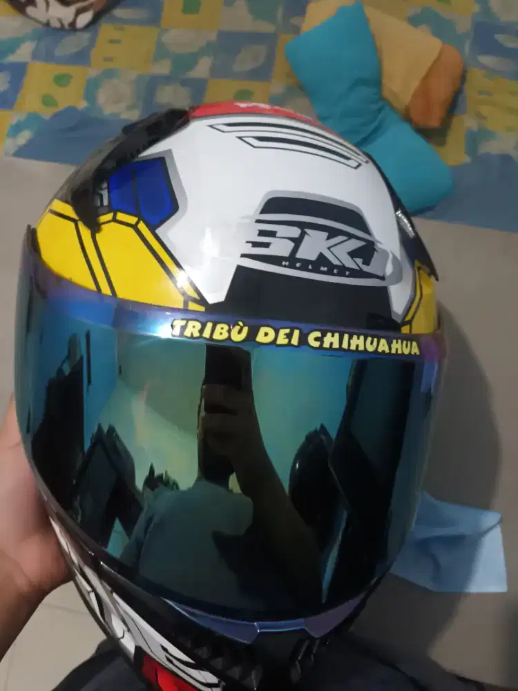helm skj fullface (UK L) + headset zacro