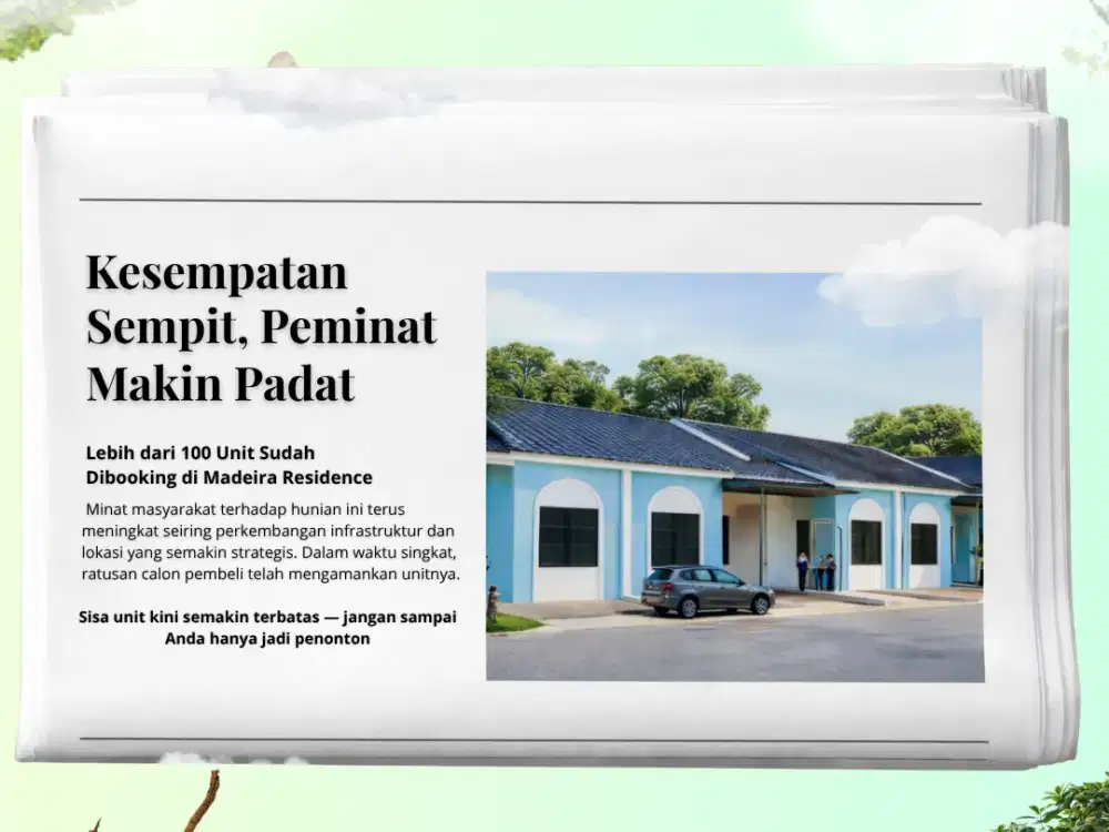 Rumah Subsidi Istimewa – DP 0% Siap Huni!