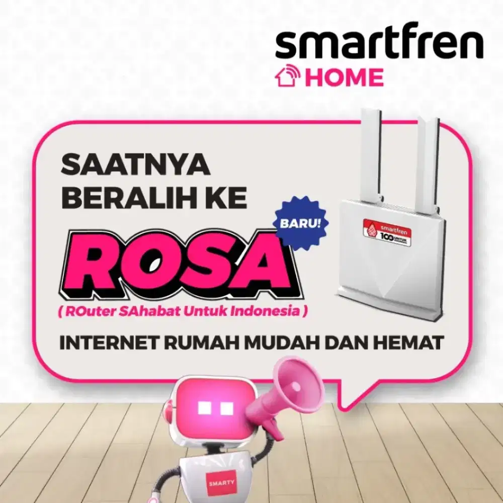 Modem Routet Smartfren ROSA Tanpa Kabel untuk Rumah Cafe Bonus 300GB