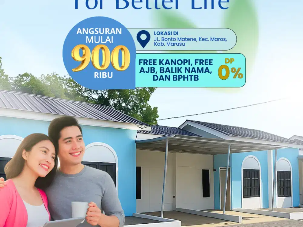 Perumahan Subsidi di Maros Dekat Bandara Sultan Hasanuddin – Hunian Nyaman & Strategis!