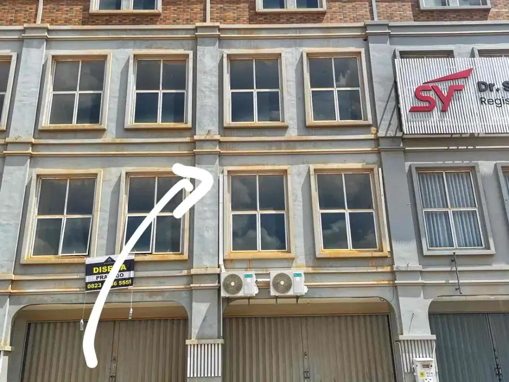 DISEWAKAN RUKO COASTARINA OCARINA PASIR PUTIH 4 LANTAI COCOK UNTUK KANTOR