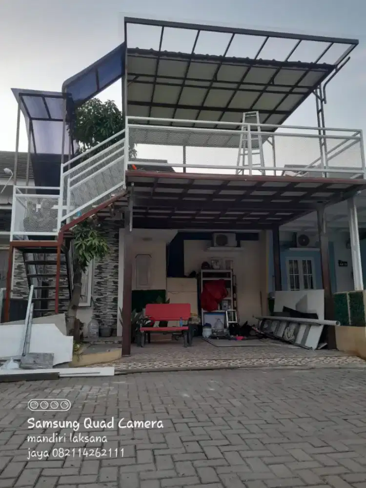 Kanopi Canopy, Tralis, Railing, Tangga, Pagar, Atap Baja, Kitchen Set