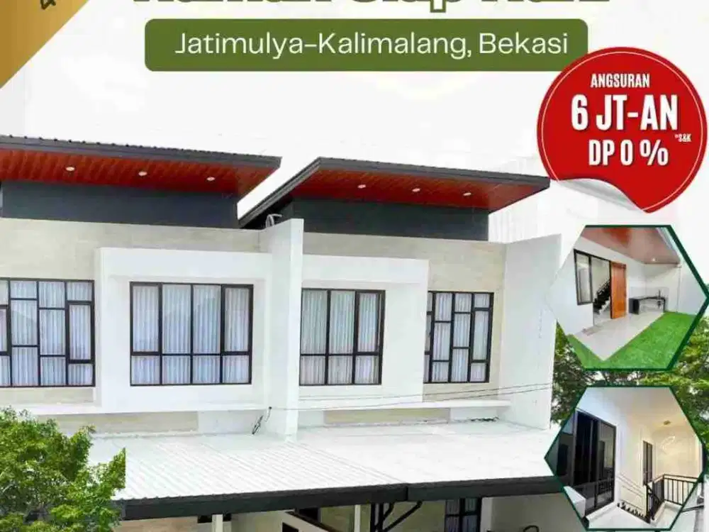 Jual Rumah Baru Siap Huni Di Jatimulya Tambun Selatan Bekasi Timur, Bebas Banjir
