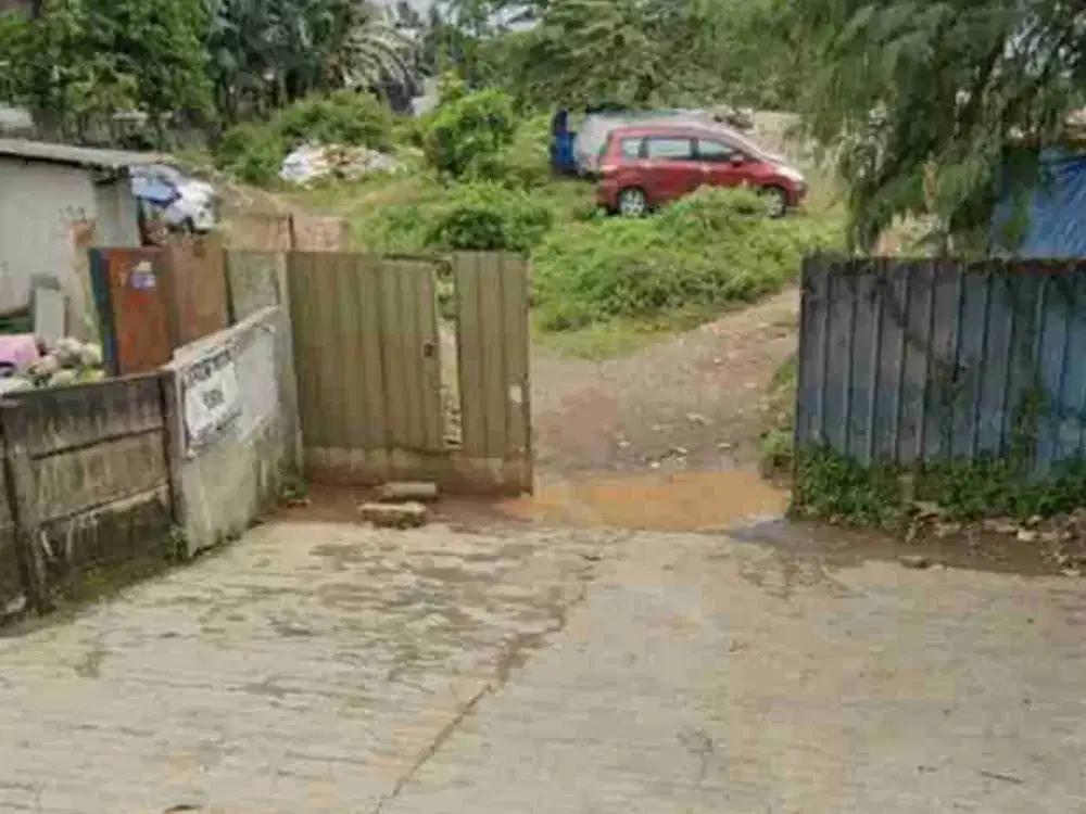 tanah siap bangun jalan akses truck engkel tidak banjir bisa utk gudang/ workshop