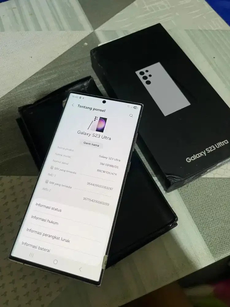 Samsung galaxy S23 Ultra 5G Ram 12/512 GB garansi resmi sein