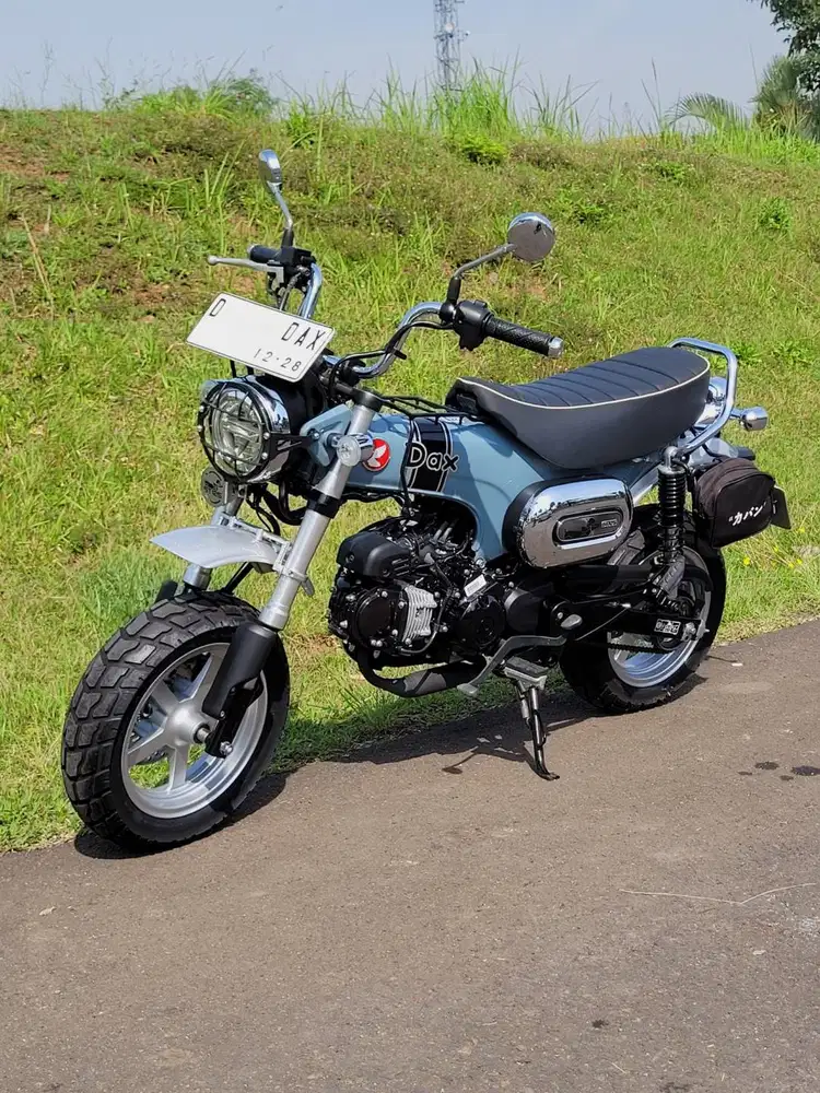 HONDA DAX ST125 Pearl Cadet Gray Baru Low Km Full Aksesoris Monkey Cub