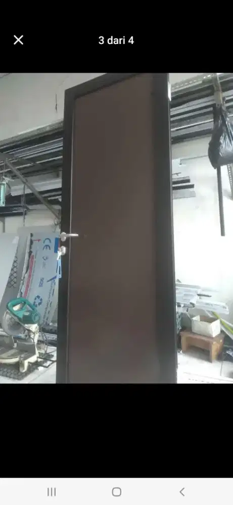 Pintu alumunium swing T220cm L100cm max,harga dg pasang 2,3 jt / unit