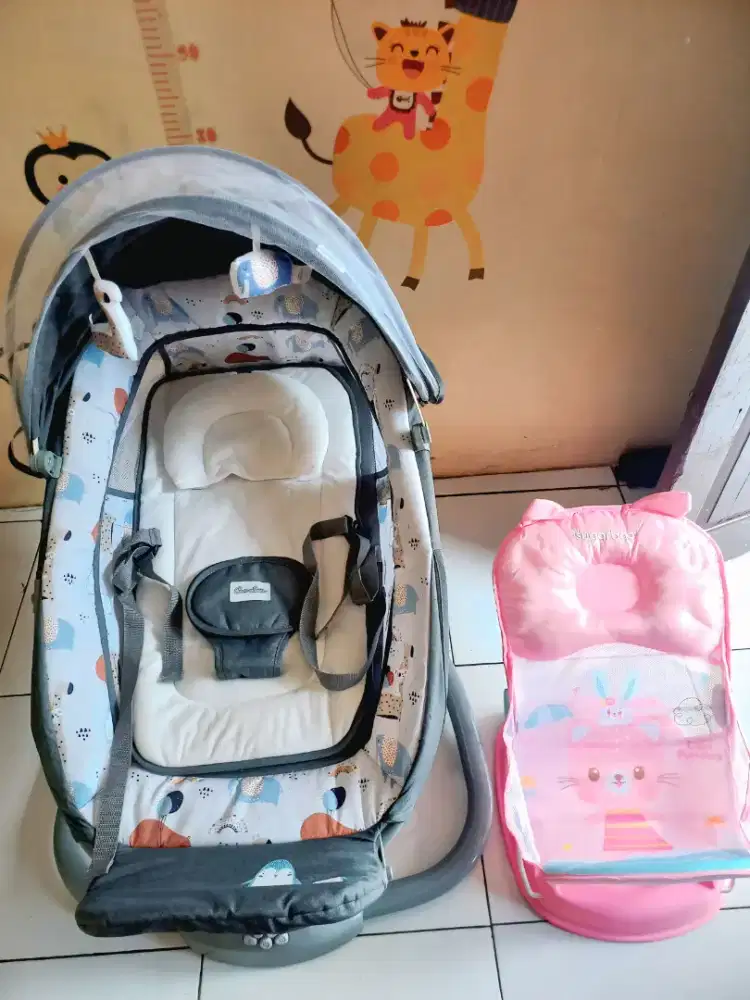 COCO LATTE SNUGGLI 2.0 BABY SWING & SUGAR BABY PREMIUM BABY BATHER