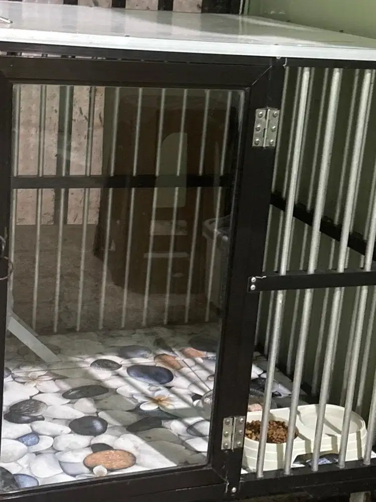 kandang kucing alumunium 90x60x60