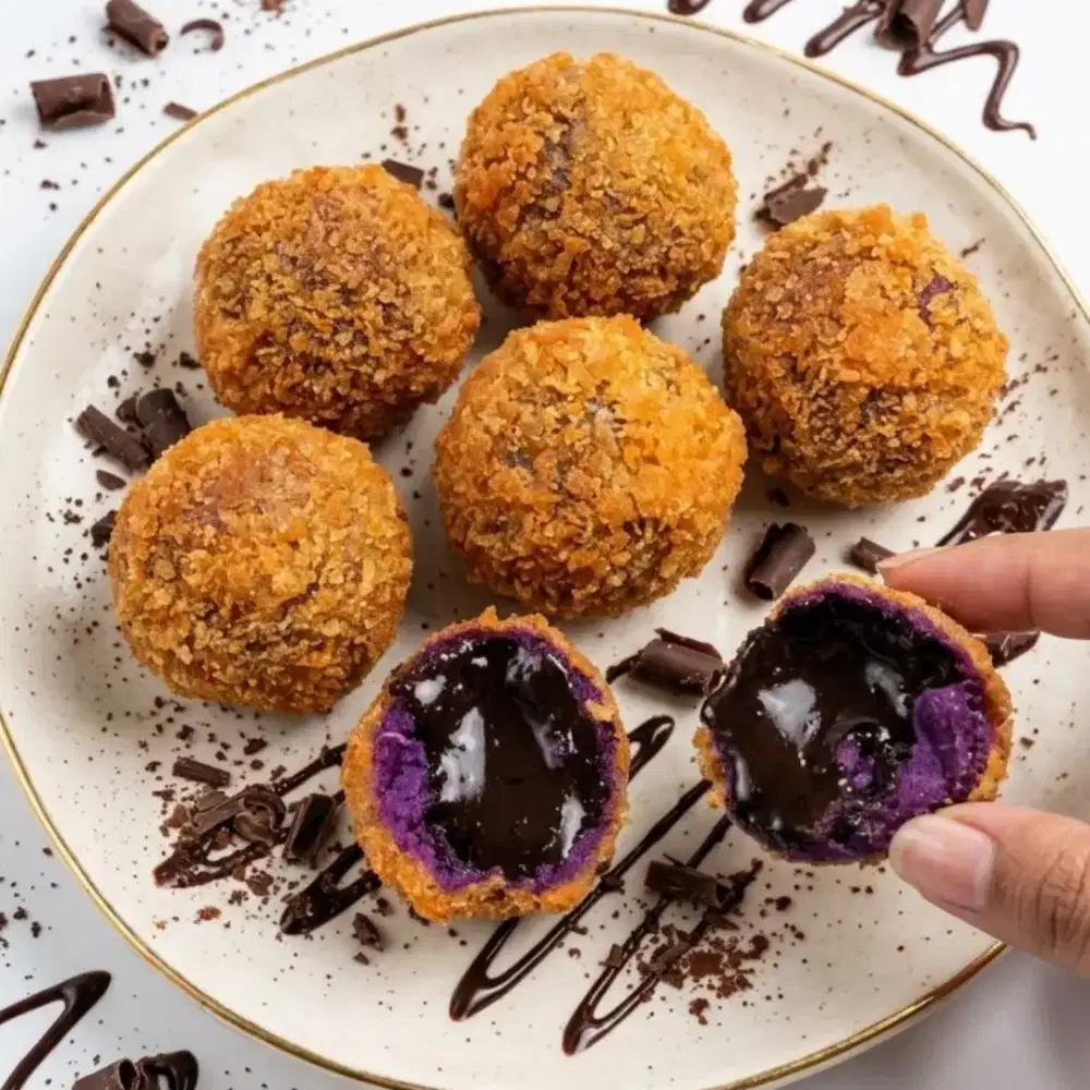 Bola Ubi Lumer / Bola Ubi Cokelat Isi 10