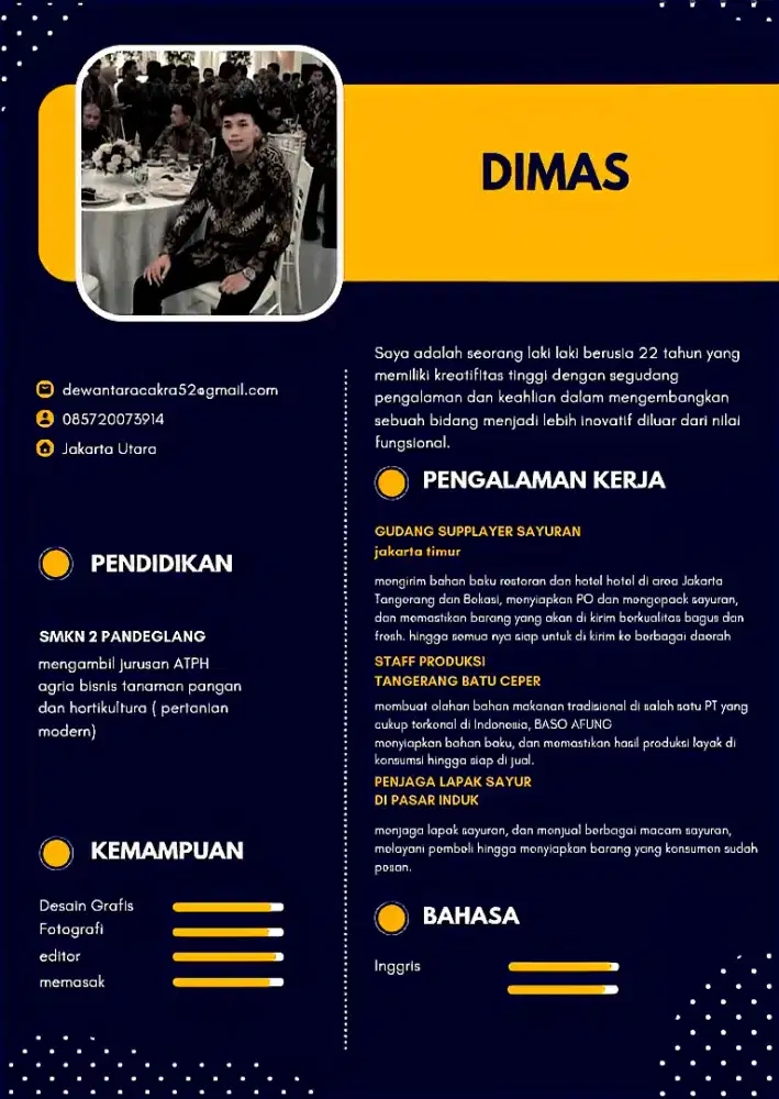 Cari kerjaan yang bisa kerja secepatnya