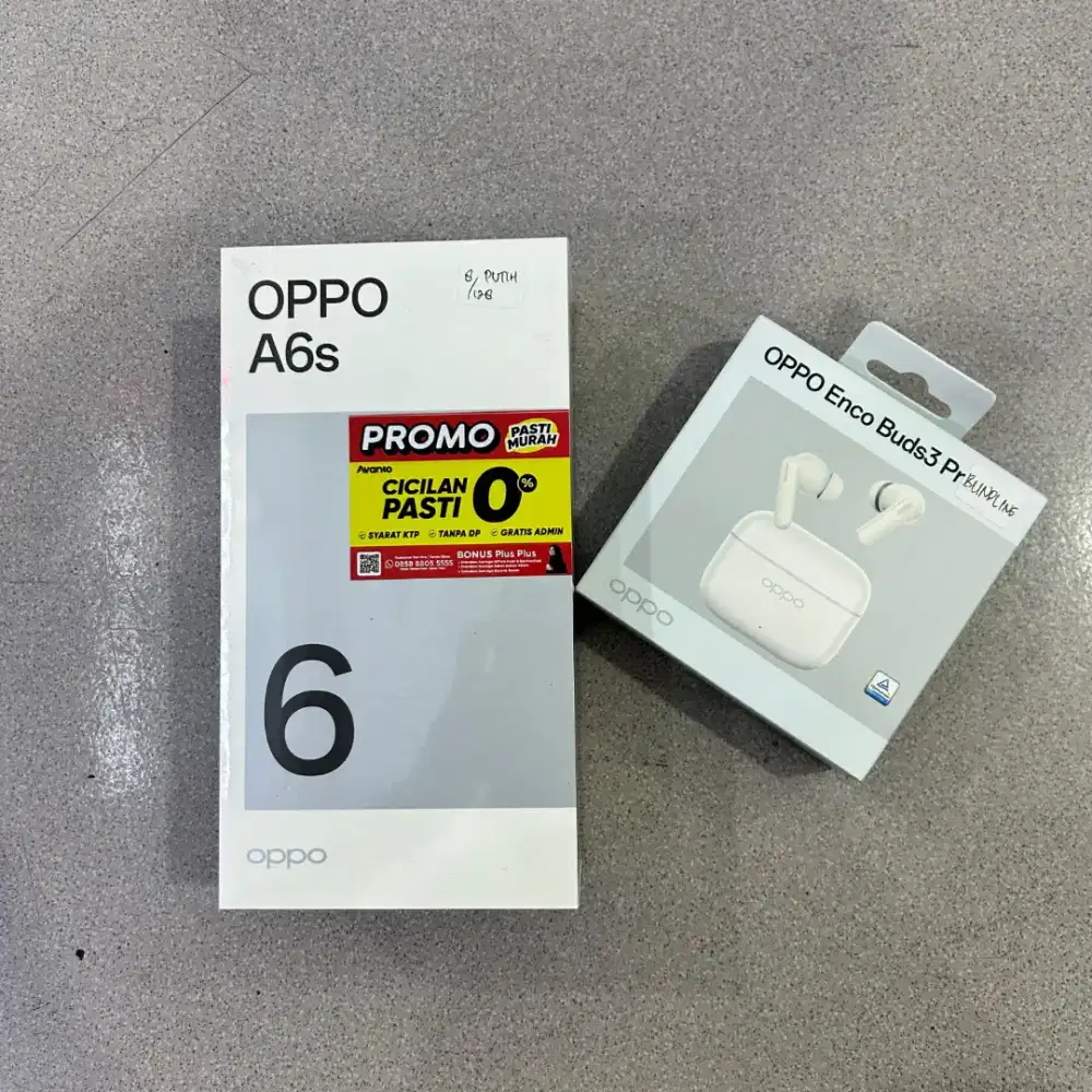 Khusus hari ini Oppo A6s Free enco buds 3 seharga 400rb