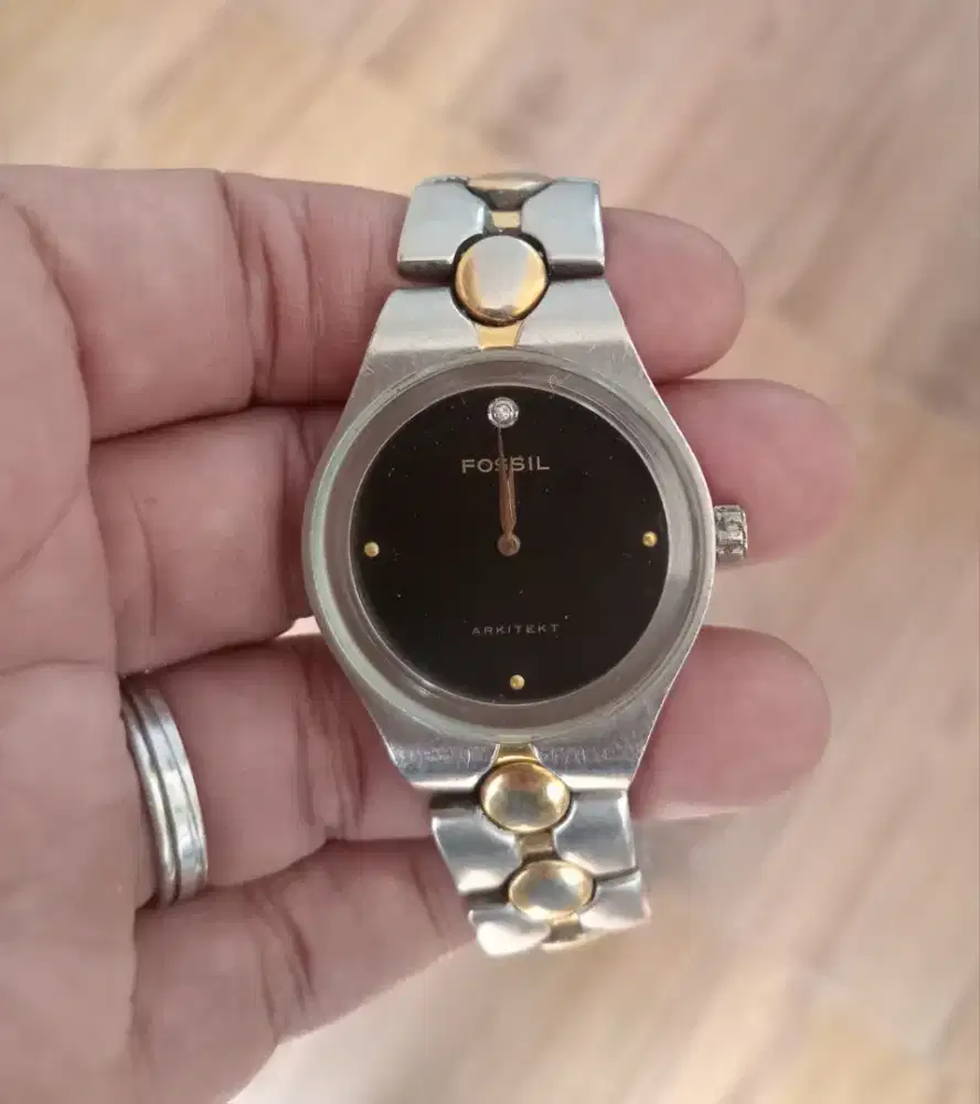 Jam Tangan Fossil Arkitekt FS-2843 Silver Gold - Original Second