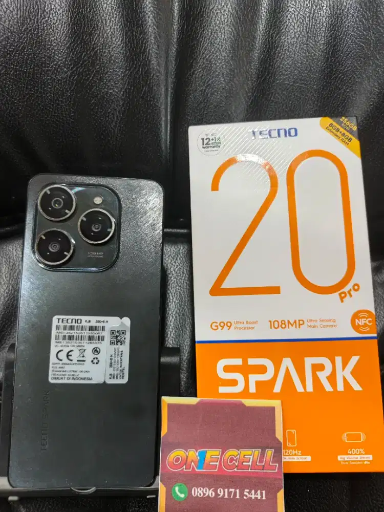 Tecno Spark 20 Pro Ram 8+8/256GB Fullset Ori Mulus