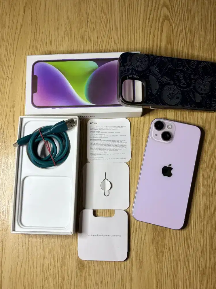 Iphone 14 inter ungu 128Gb like new