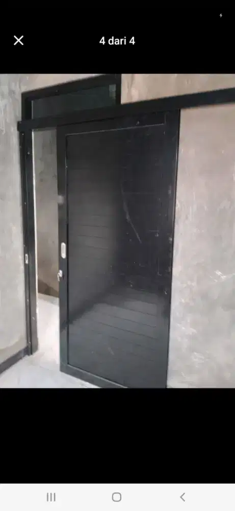 Pintu dobel spandrel geser T210cm L90cm harga plus pasang 2,9 jt / pcs