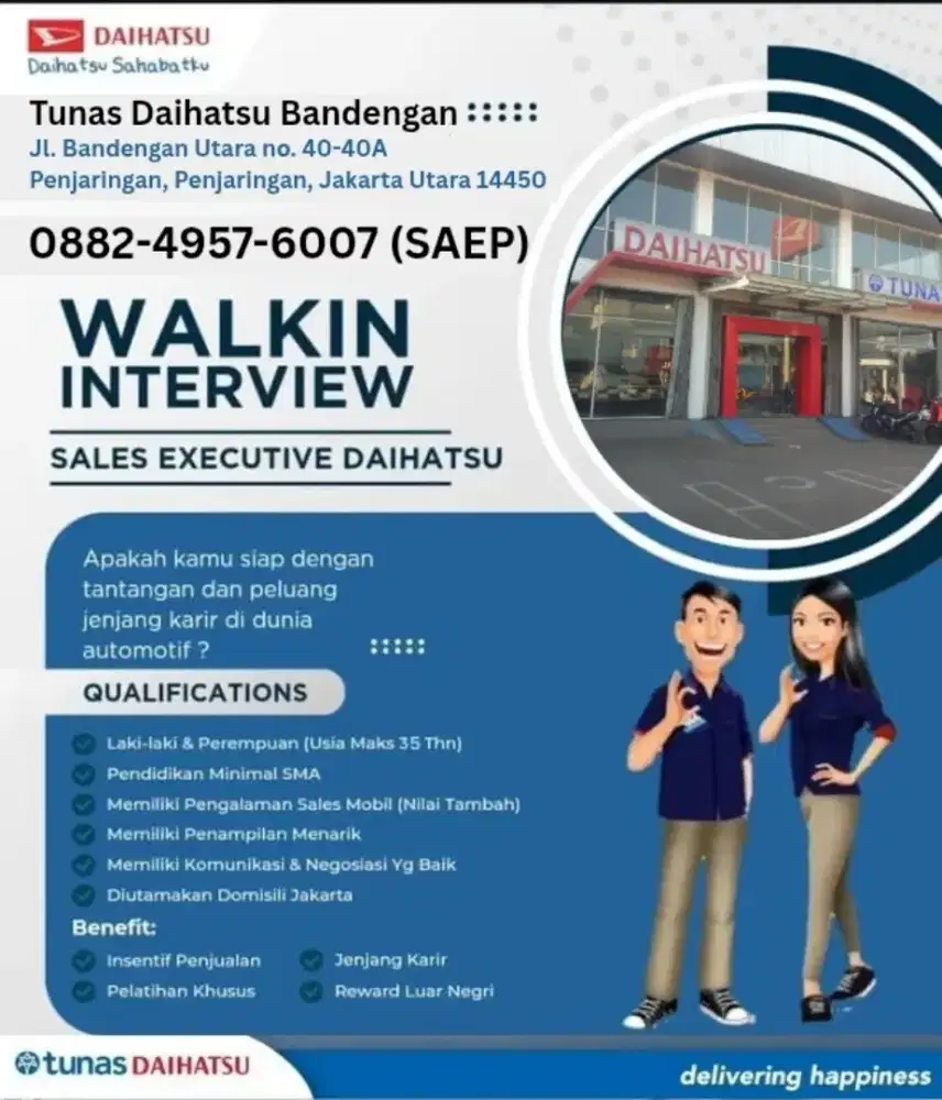 Di butuhkan segera Salesman & Salesgirl