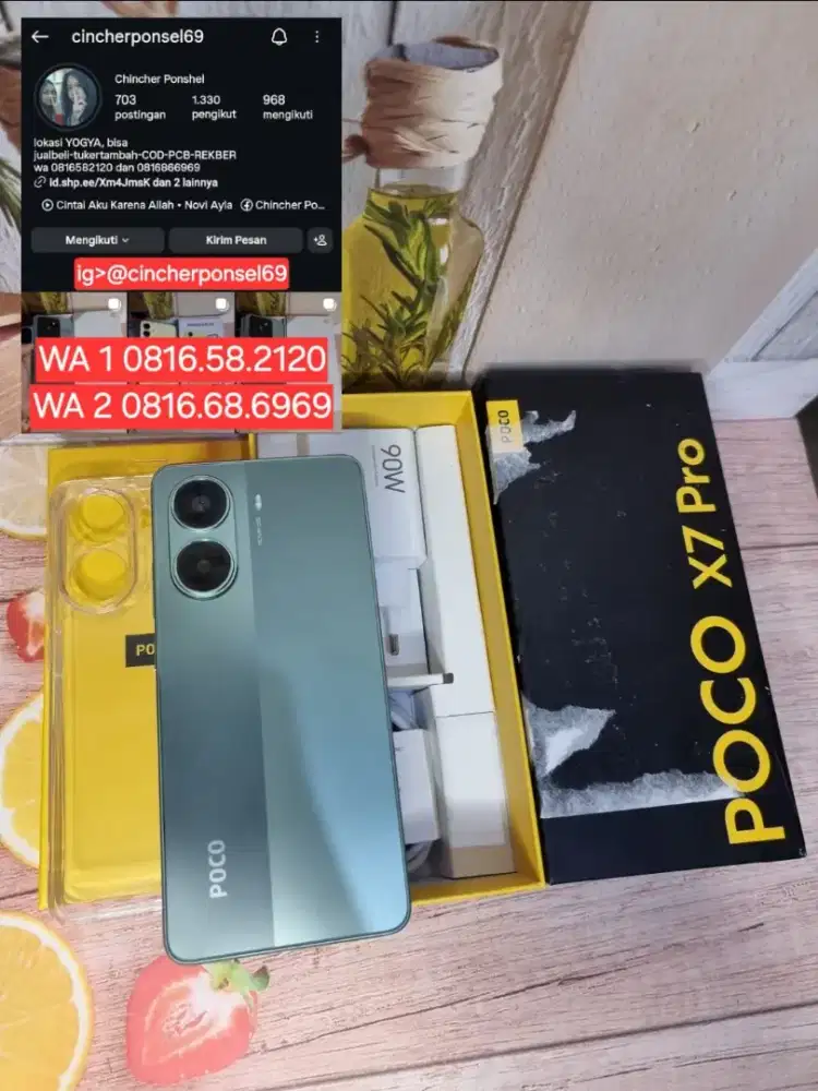 POCO X7 PRO 5g 12/512 istinewa grs panjang BH 100%