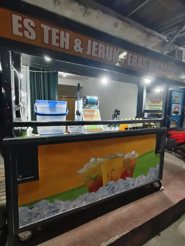 OPER USAHA ES TEH ES JERUK DLL PERLENGKAPAN BARU PAKAI SEMINGGU