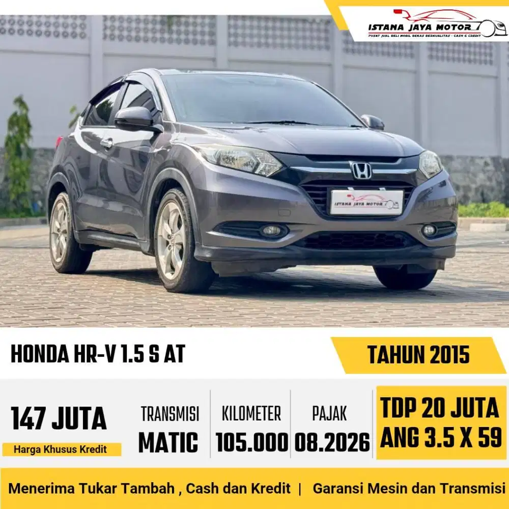 TANGAN PERTAMA !! Honda HR-V 1.5 S Automatic 2015