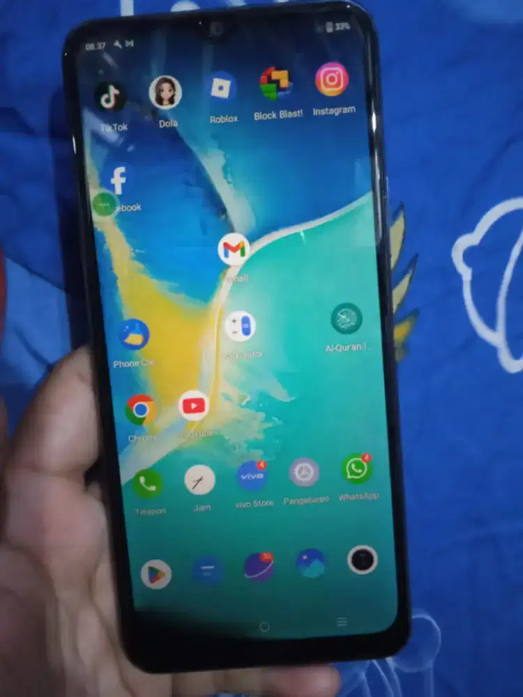 Vivo y15s ram3 rom32 4g lcd masih ori semua