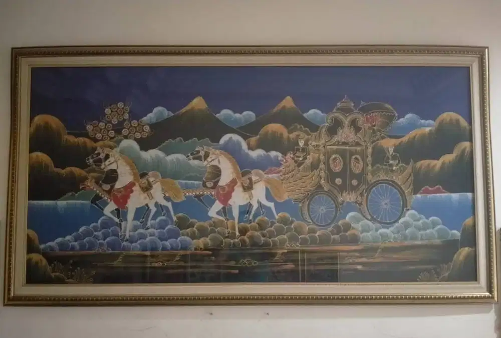 Lukisan Batik Tulis Kereta Kencana H.R. Suhardi Khas Tradisional