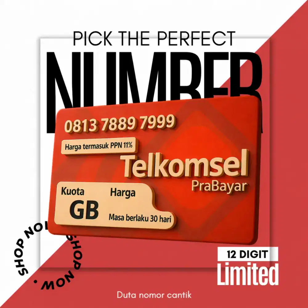 Nomor cantik Telkomsel super langka