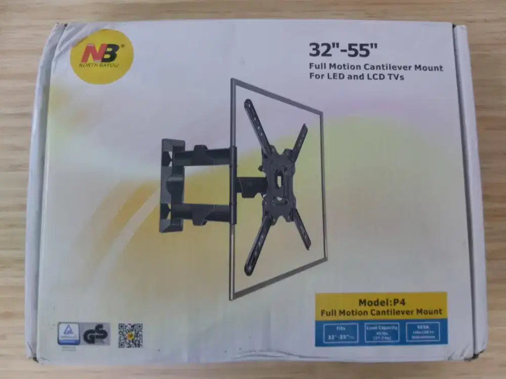 Murah BARU Breket Swivel LED/LCD 32-55 Full Motion Cantilever Mount