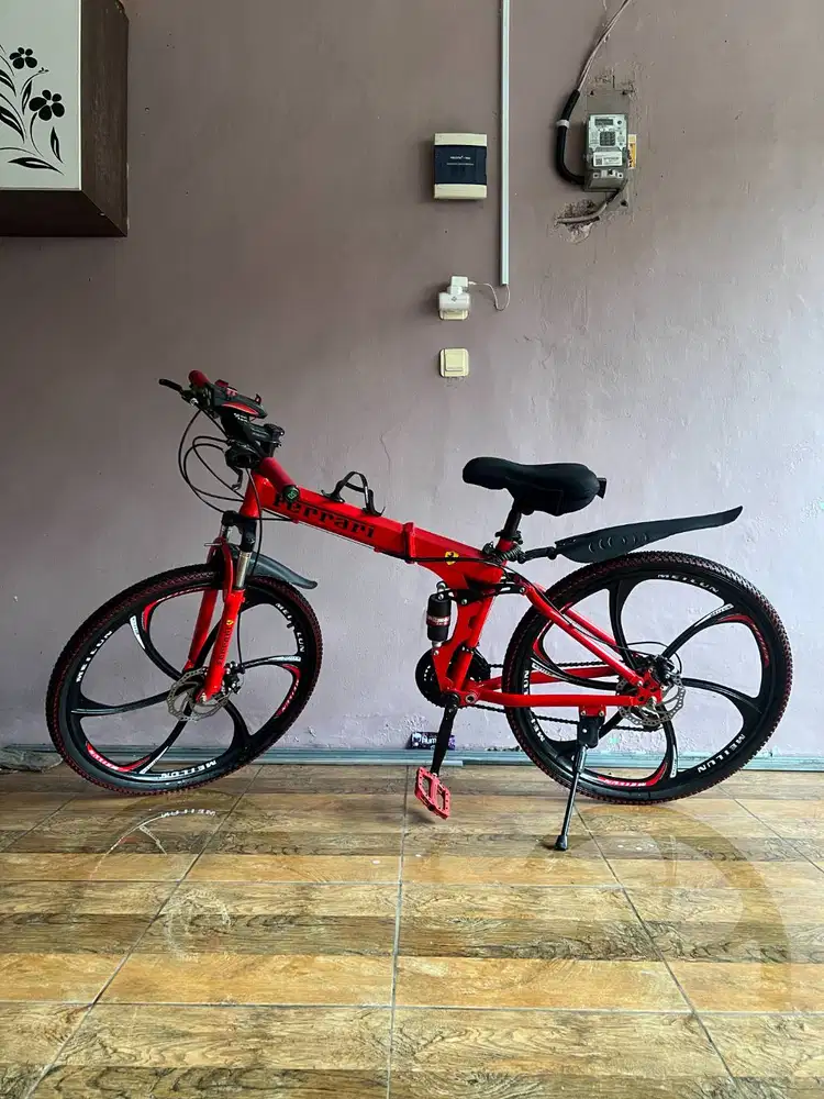 Sepeda Lipat MTB Ferrari Limited Red