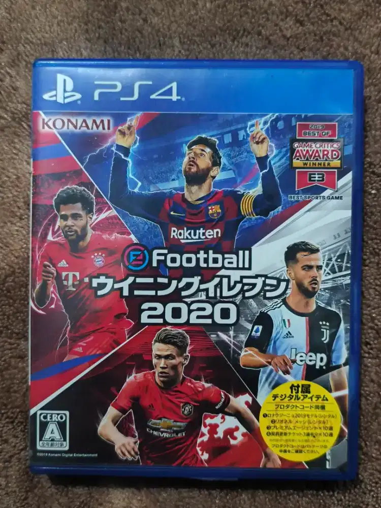 BD PS4 kaset PS4 PES 2020 + FD. PlayStation 4