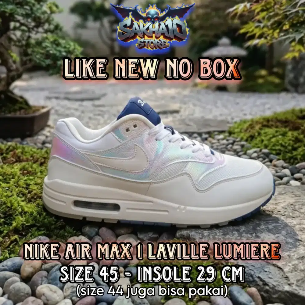 SEPATU PRIA/WANITA N1KE AIRMAX 1 WHITE HOLOGRAM LANGKA