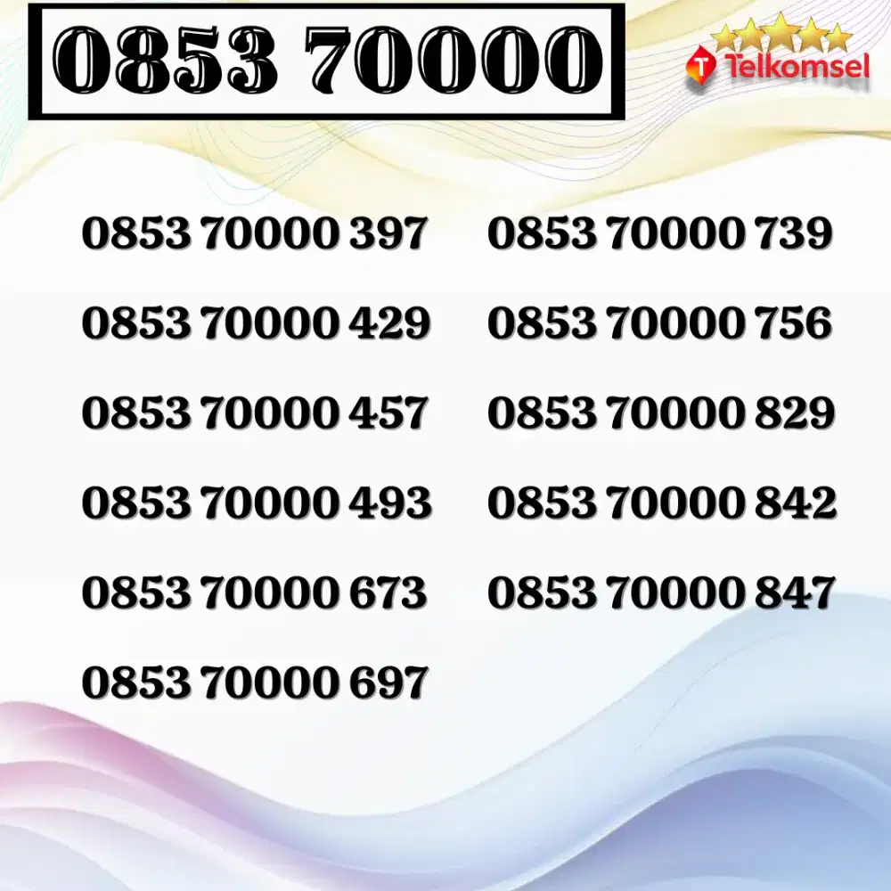 Nomor cantik Telkomsel 4G 5G seri KWARTET Kartu perdana segel