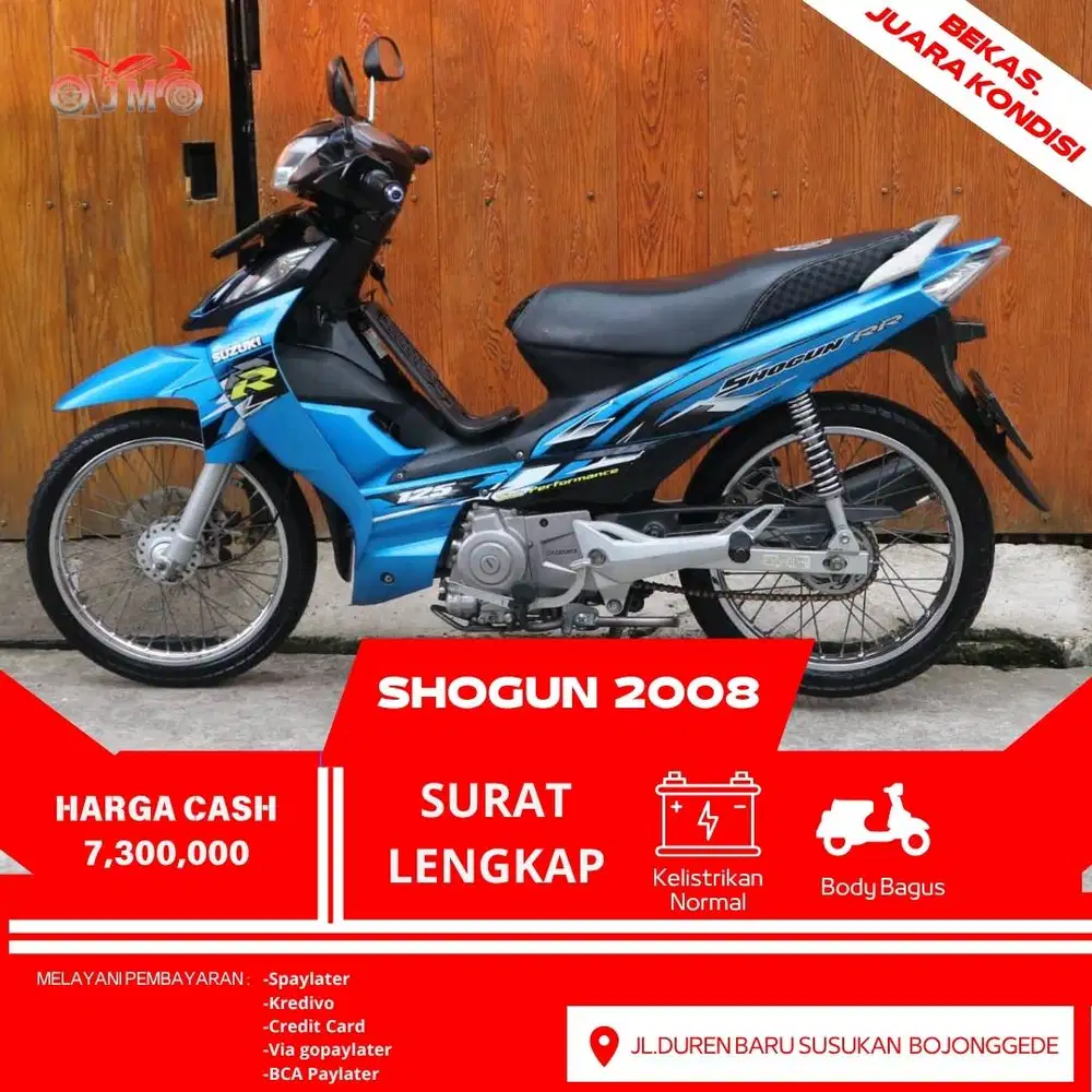 SHOGUN R 2008 SURAT LENGKAP PAJAK AKTIF BISA TUKAR TAMBAH SIAP PAKE