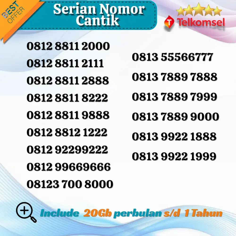 Nomor Cantik Telkomsel 5G Triple langka