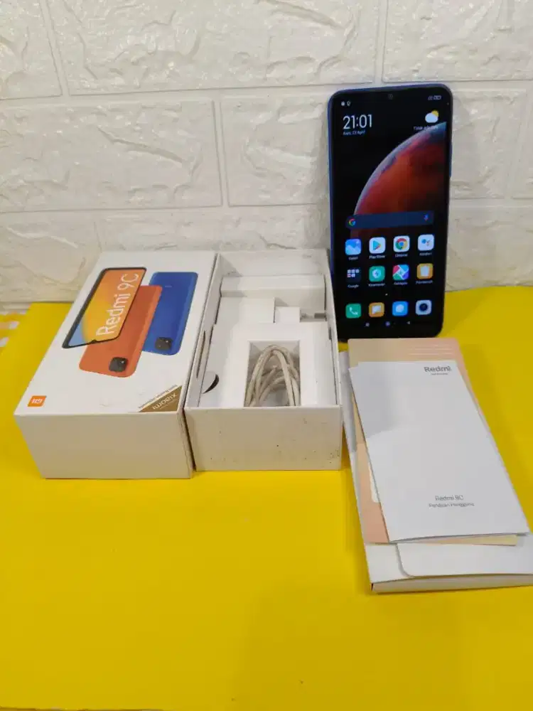 Redmi 9c ram 3/32 4G Lte segel mulus