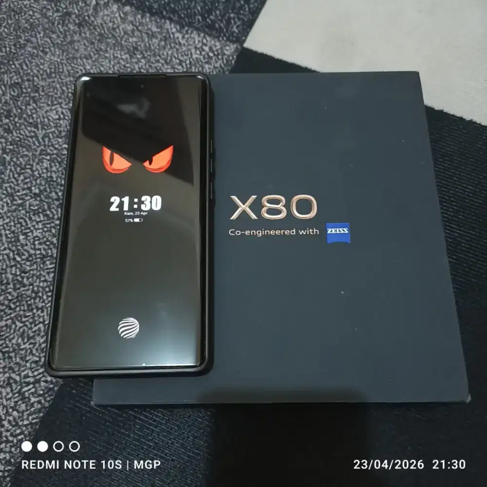 HP vivo X80 12/256 5G hitam full set