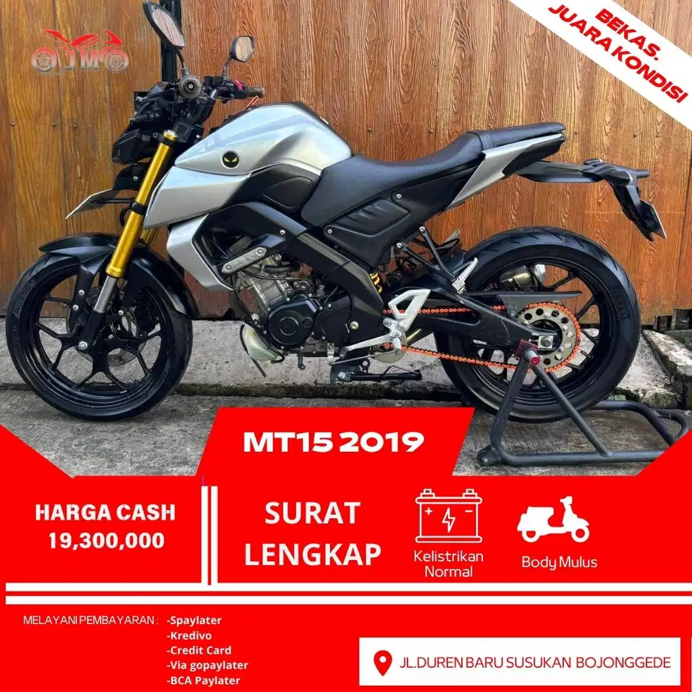 MT 15 THN 2019 SURAT LENGKAP GOOD CONDITION SIAP GASS JARAK JAUH