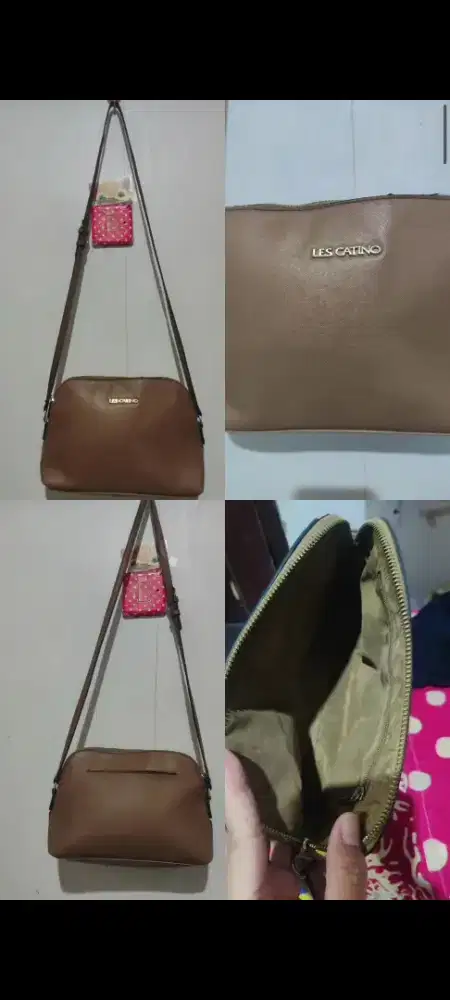 Tas coklat les catino