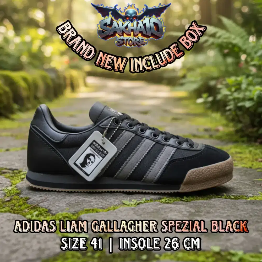 SEPATU CASUAL PRIA/WANITA AD1DAS LIAM GALLAGHER BLACK FREY