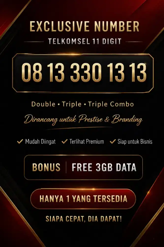 Nomer Cantik telkomsel 11 digit 13 13 13