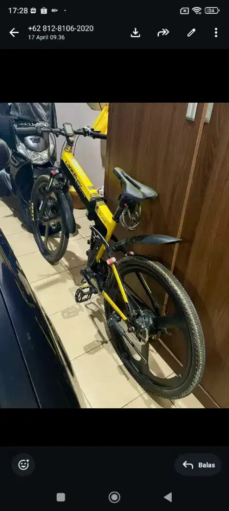 Sepeda listrik Lankeleisi xt750 kuning Bisa pakai