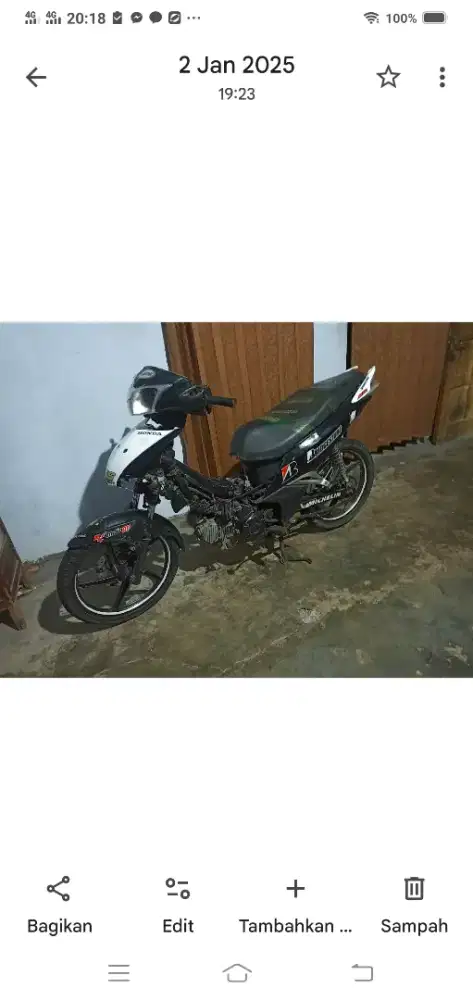 Di jual Supra x 125 helm iN  injeksi modifan