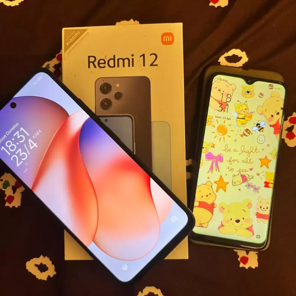 Jual 2 hp Redmi 12 dan Oppo F9