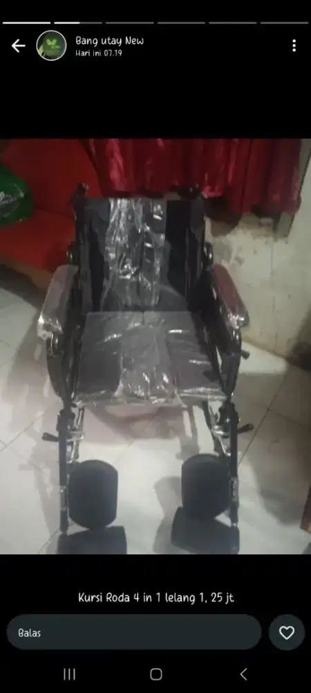 Kursi Roda Hidrolik 4 in 1