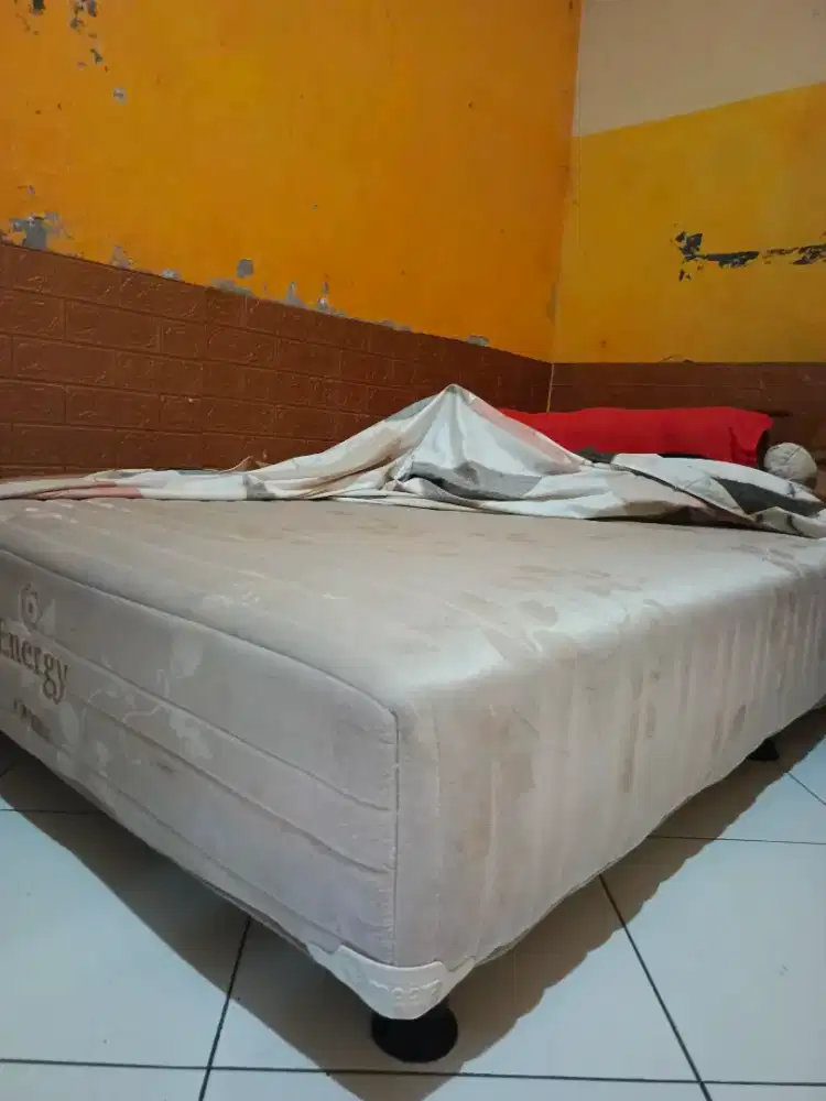 kasur springbed plus kaki